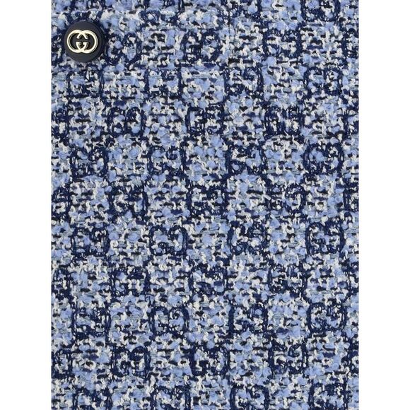 Gucci Skirt Woman Gnawed Blue - Picture 4 of 4